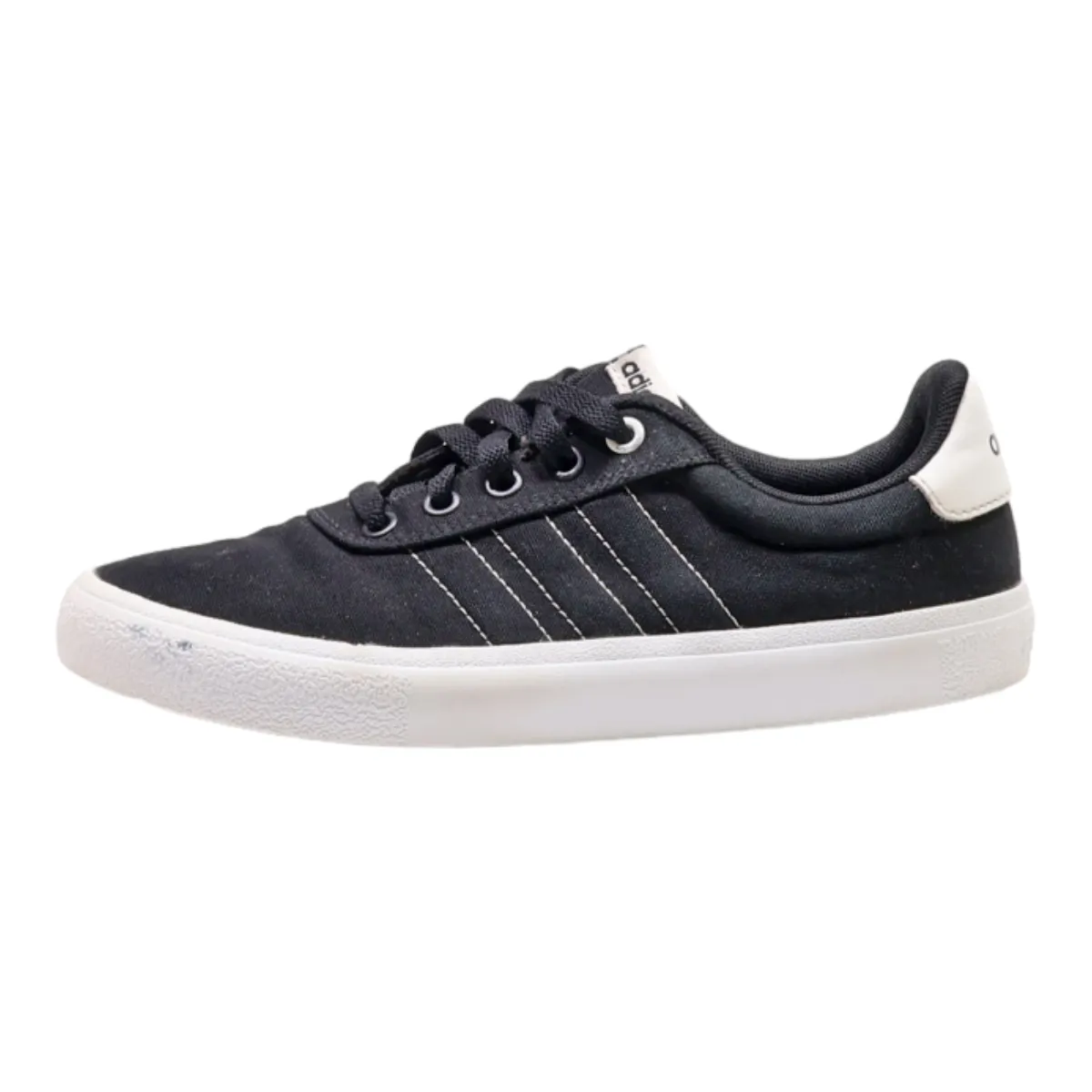 ADIDAS Low Top Trainers Black Canvas Womens UK 4