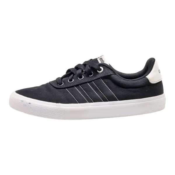 ADIDAS Low Top Trainers Black Canvas Womens UK 4