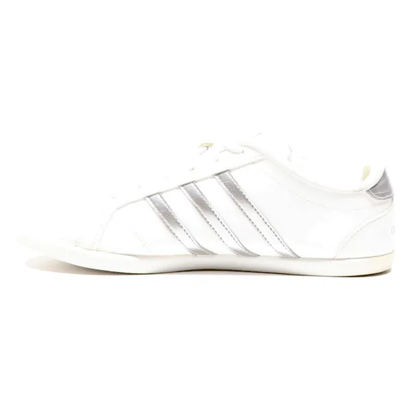 ADIDAS Low Top Trainers White Leather Womens UK 8