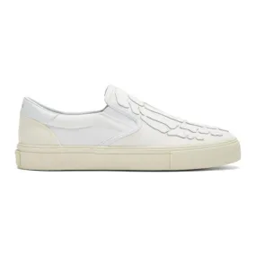 AMIRI White Skeleton Toe Slip-On Sneakers