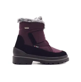 Attiba Women's Velcro Ice Grip Boots- Bordo