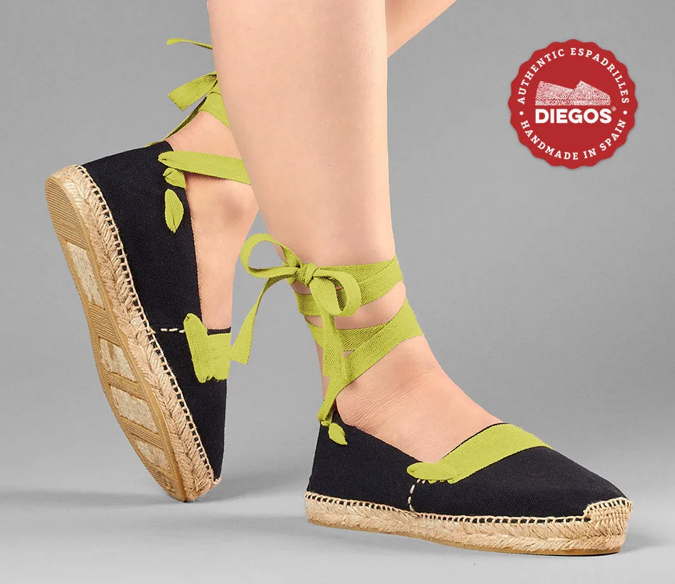 Black basque espadrilles
