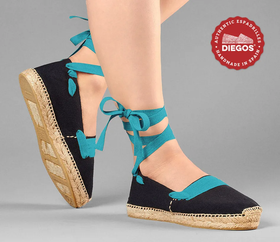 Black basque espadrilles