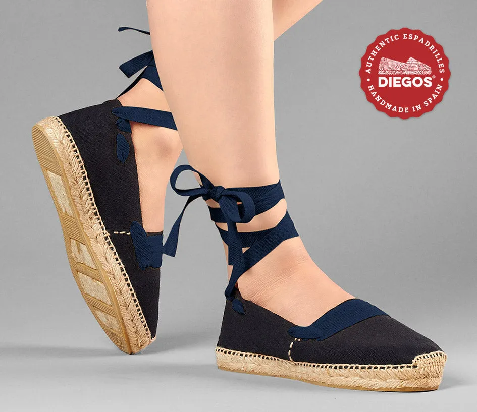 Black basque espadrilles