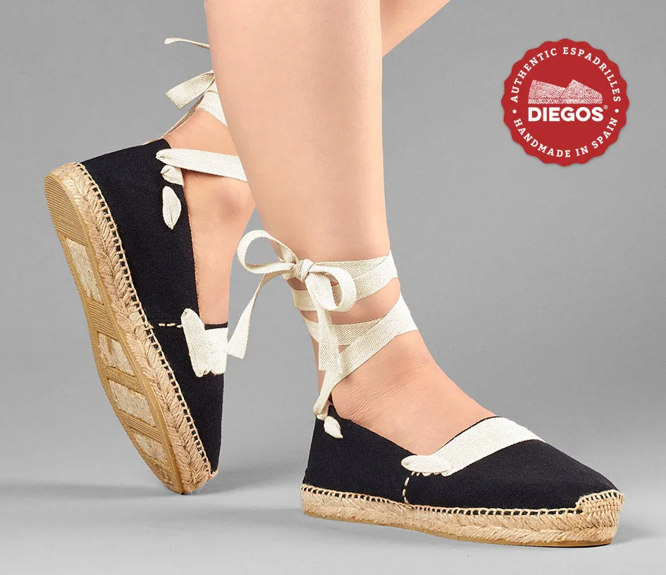 Black basque espadrilles