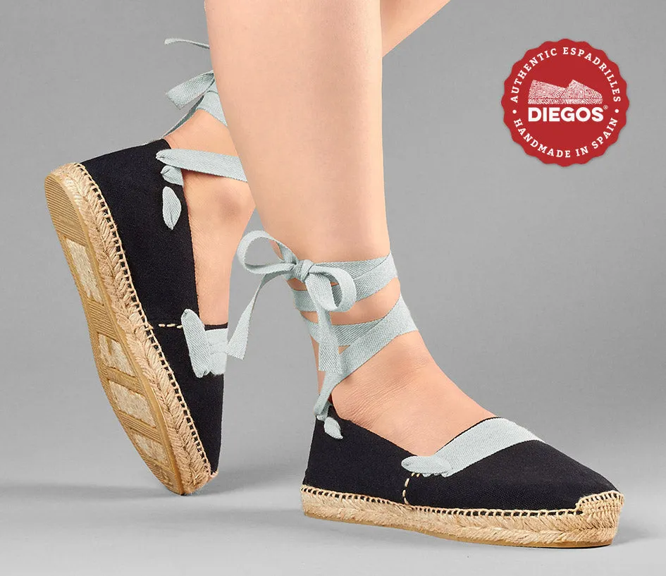 Black basque espadrilles