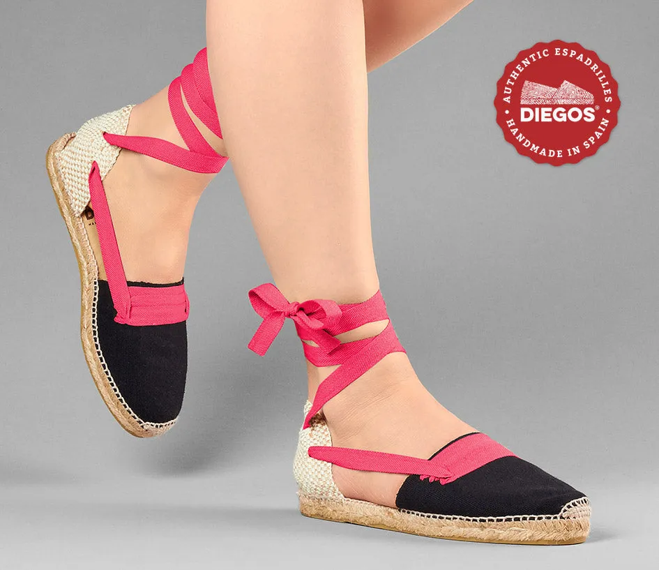 Black flat Lola Basque espadrilles