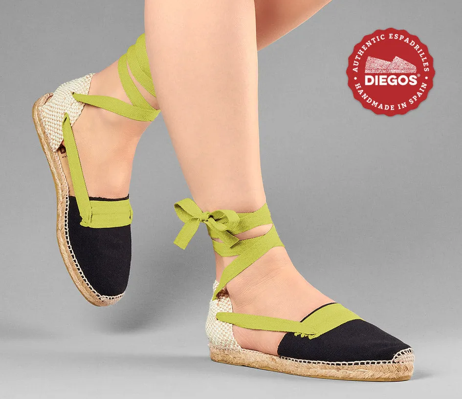Black flat Lola Basque espadrilles