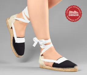 Black flat Lola Basque espadrilles