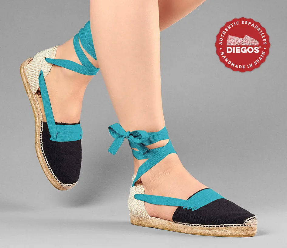 Black flat Lola Basque espadrilles