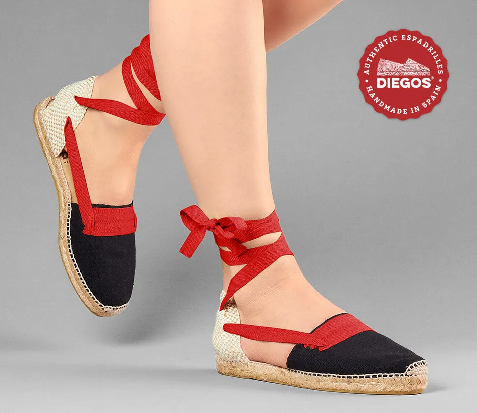 Black flat Lola Basque espadrilles
