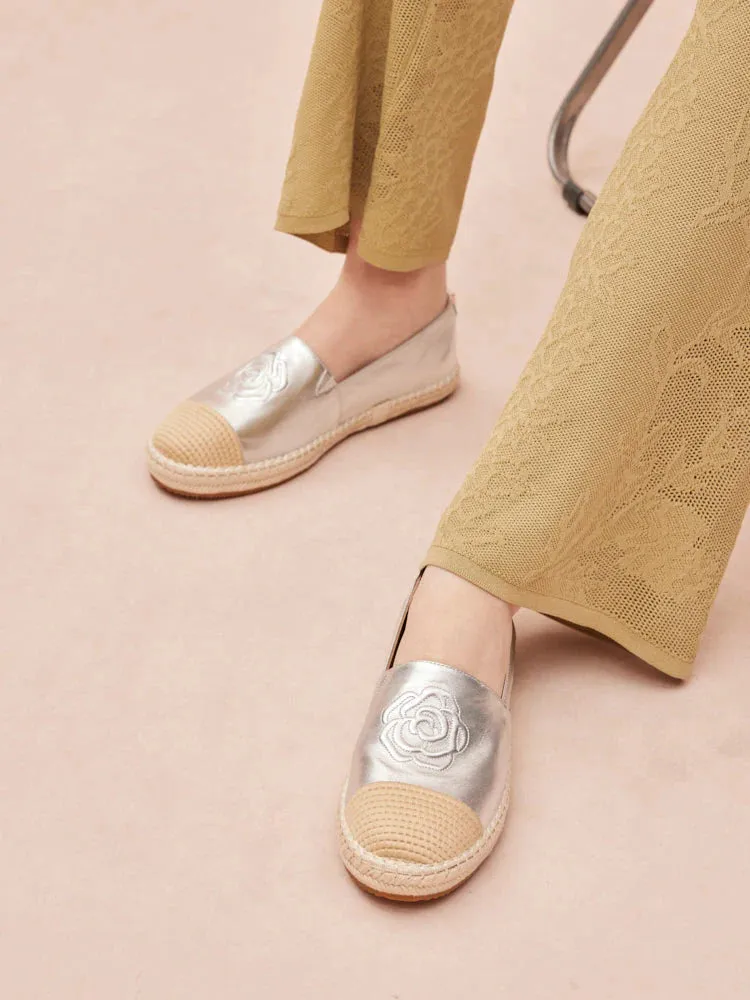 Brea Embossed Espadrille Flats