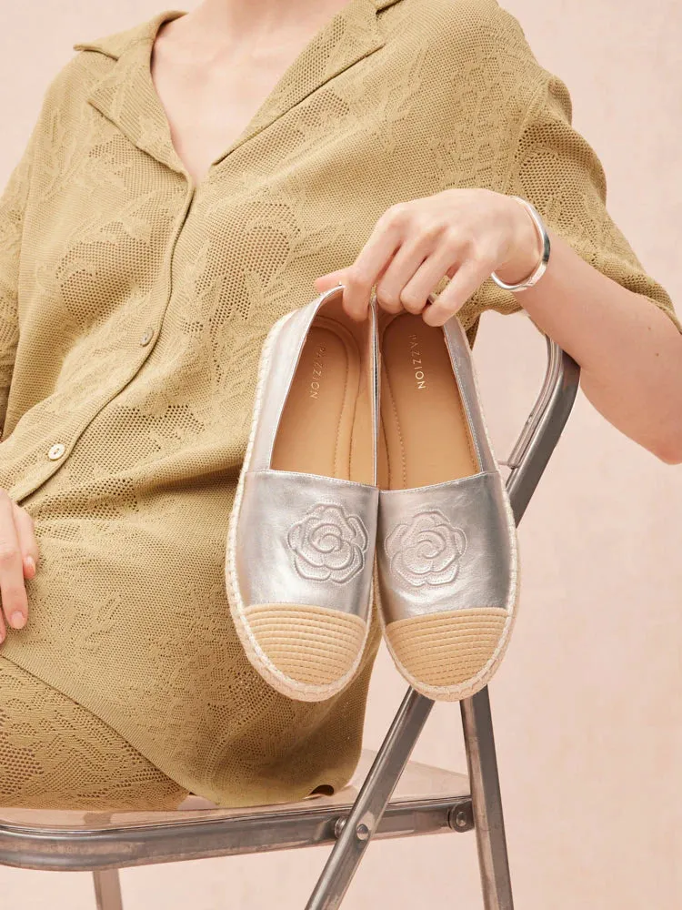 Brea Embossed Espadrille Flats