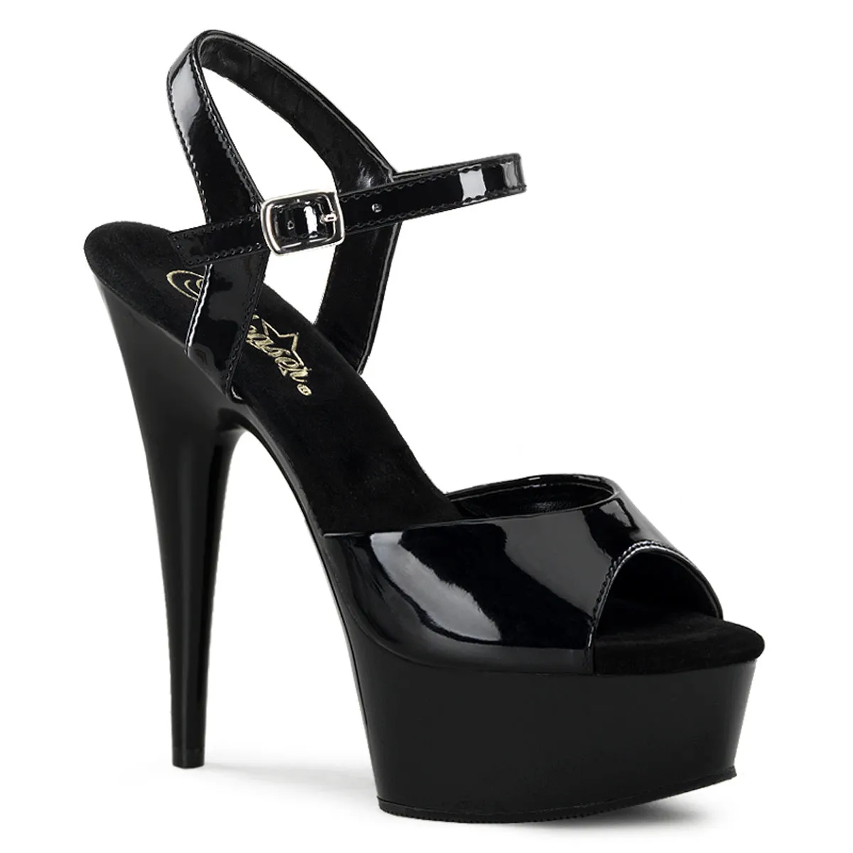 Delight-609 Black PA Platform Heels