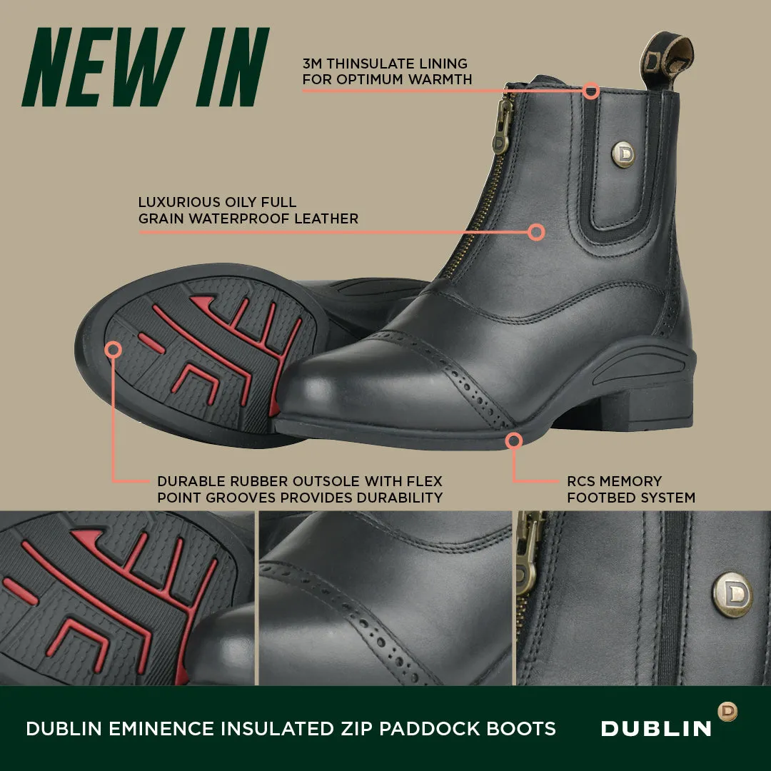 Dublin Eminence Insulated Zip Paddock Boot Black