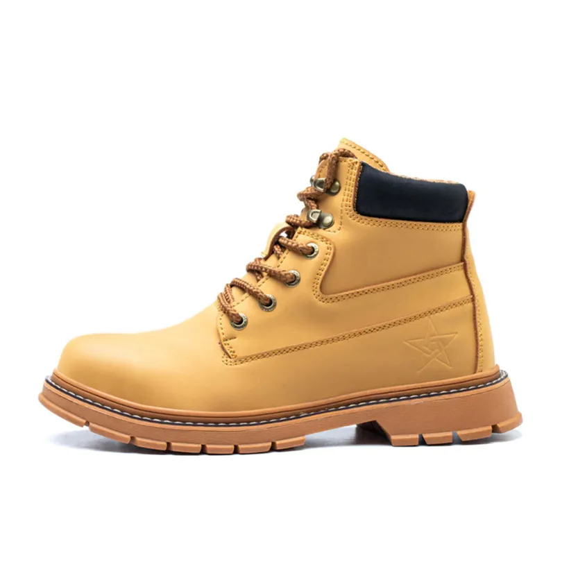 Funki Buys | Boots | Men's Steel Toe High-Top Work Boots