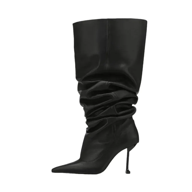 GlossAura High-Heeled Boots
