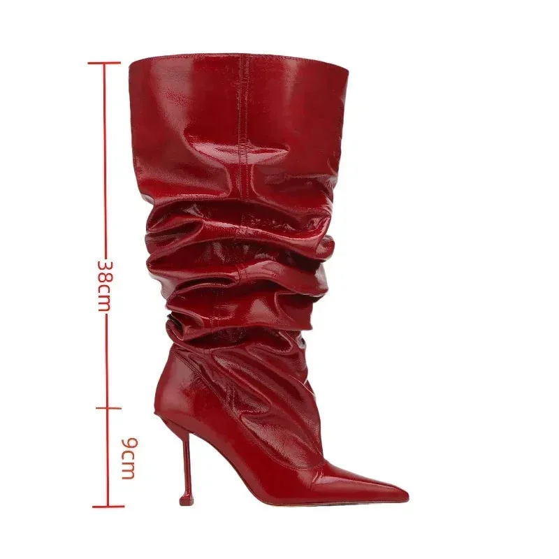GlossAura High-Heeled Boots