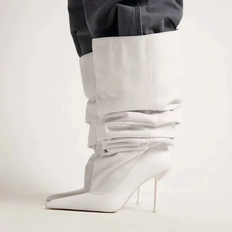GlossAura High-Heeled Boots