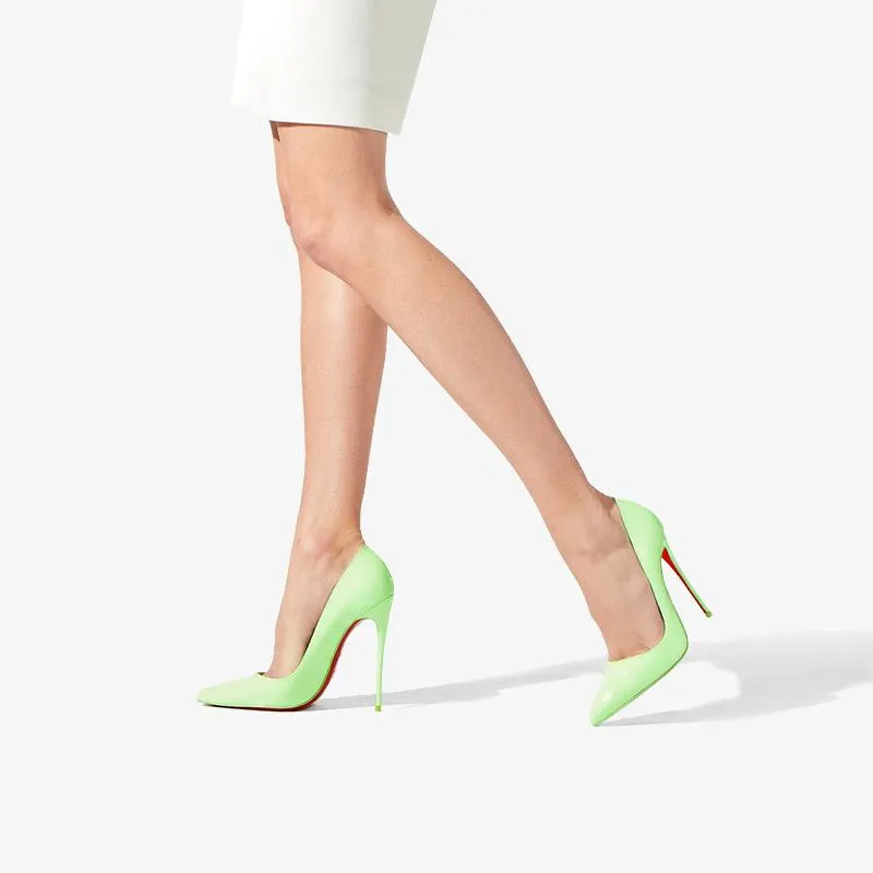 Glossy Green Pointy Pump