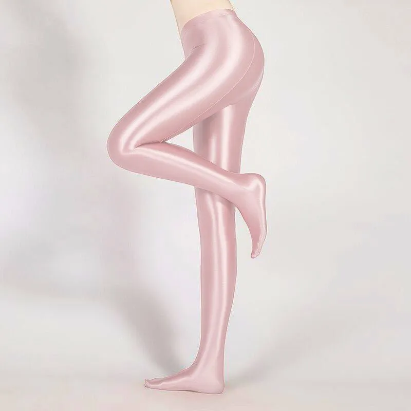 Glossy Opaque Shiny High Waist Sexy Stockings -  High Elastic Skinny Leggings Pencil Pants
