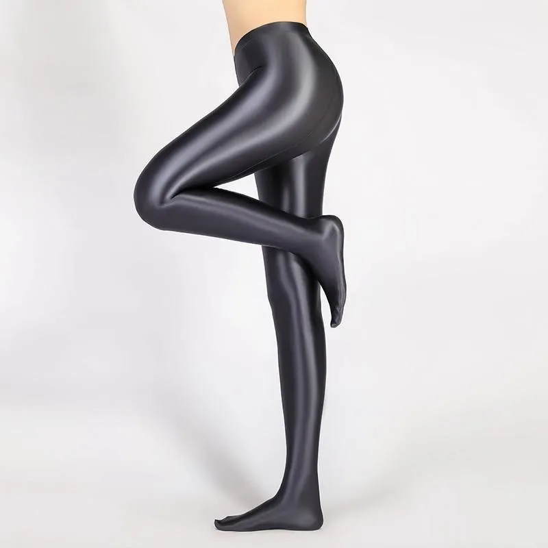 Glossy Opaque Shiny High Waist Sexy Stockings -  High Elastic Skinny Leggings Pencil Pants
