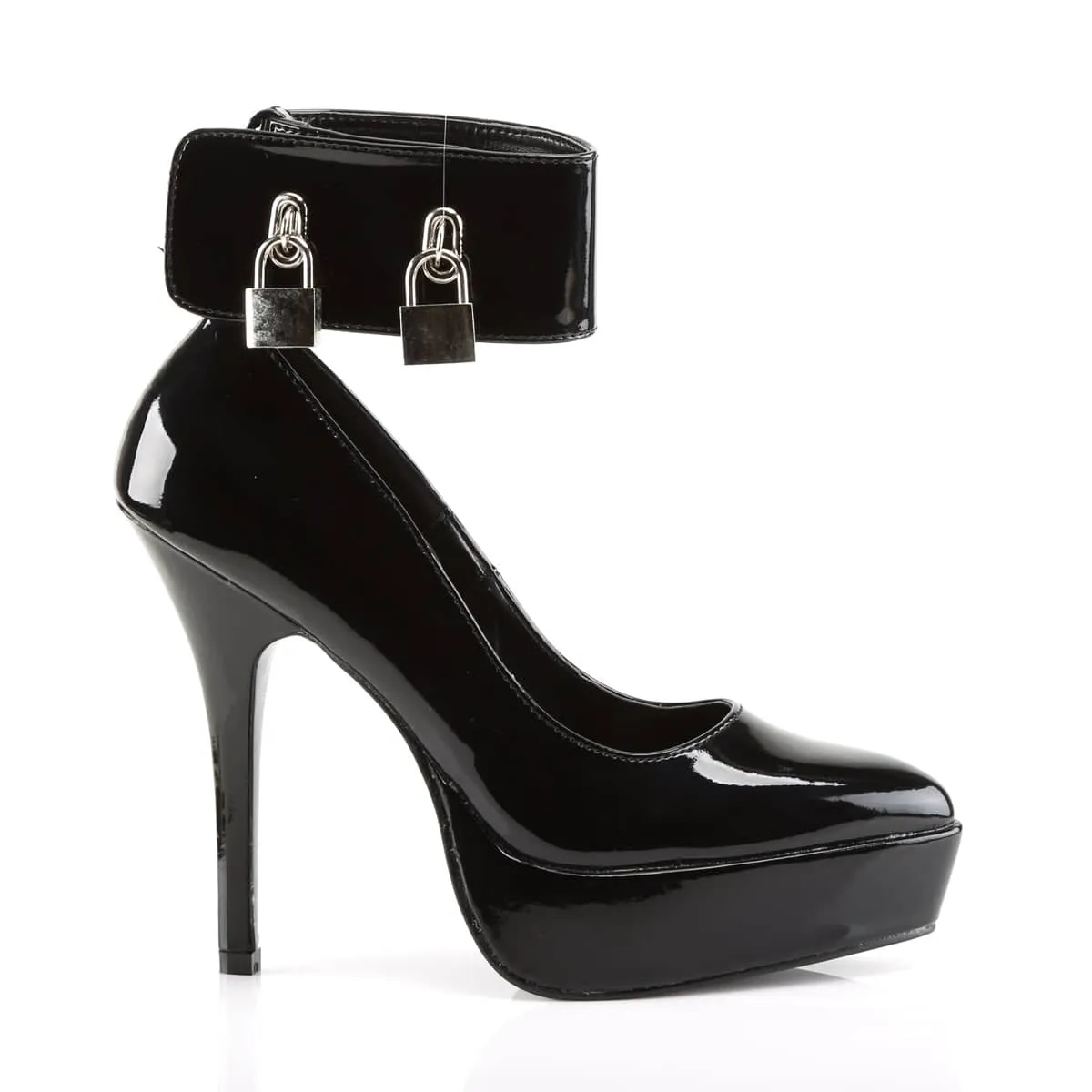 INDULGE-534 Padlock High Heels