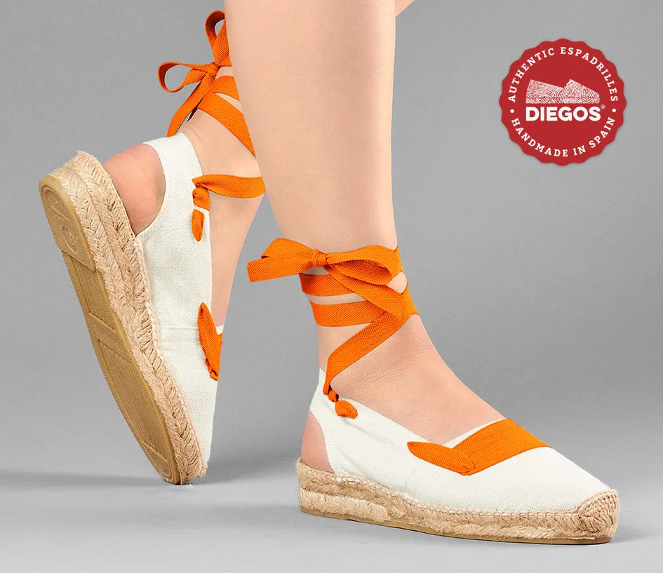 Ivory basque Catalina espadrille