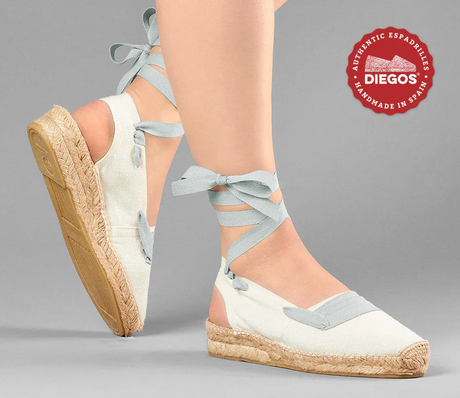 Ivory basque Catalina espadrille