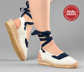 Ivory basque Catalina espadrille