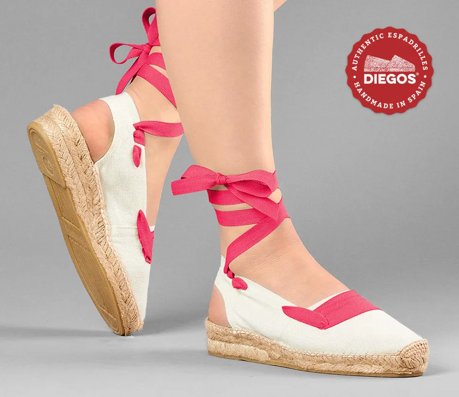 Ivory basque Catalina espadrille