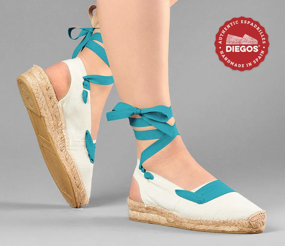 Ivory basque Catalina espadrille