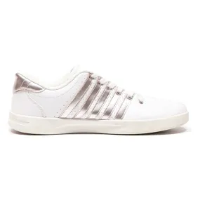 K-SWISS Low Top Trainers White Leather Womens UK 8