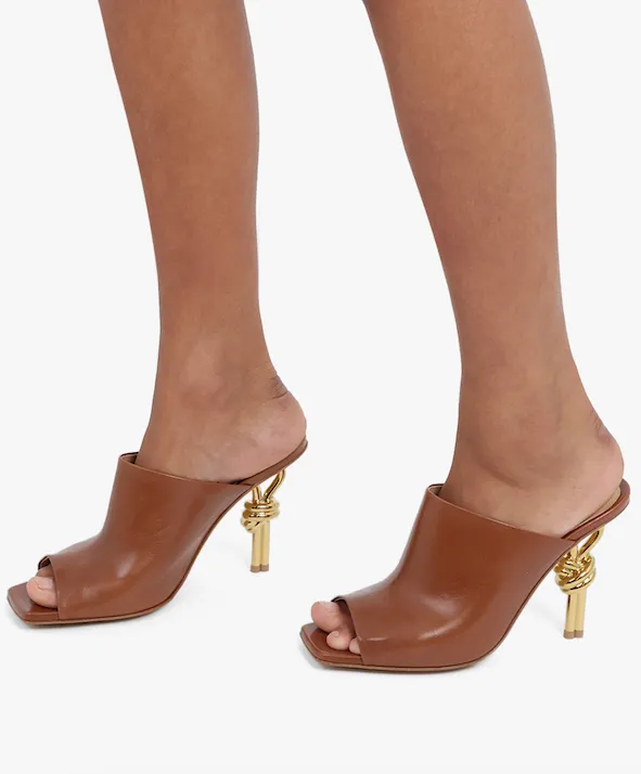 Knot Mule Sandal | Brown Sugar