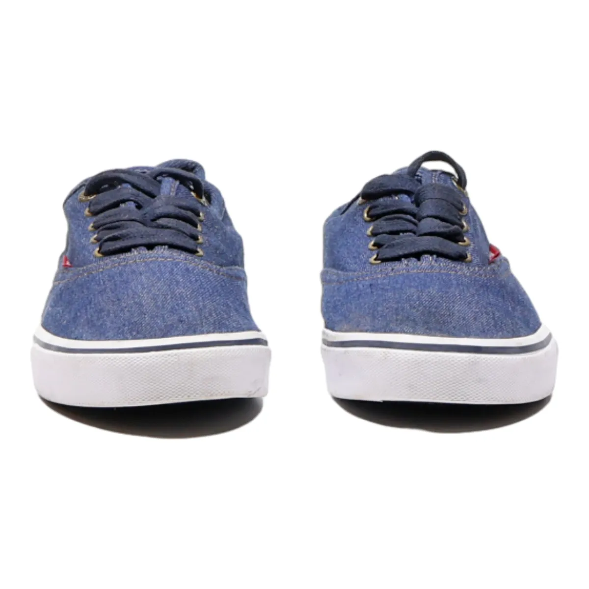 LEVI'S Low Top Trainers Blue Canvas Mens UK 6.5