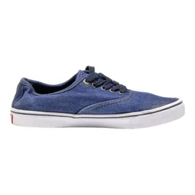 LEVI'S Low Top Trainers Blue Canvas Mens UK 6.5