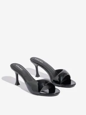 LUNA BLU Black Heel Sandals