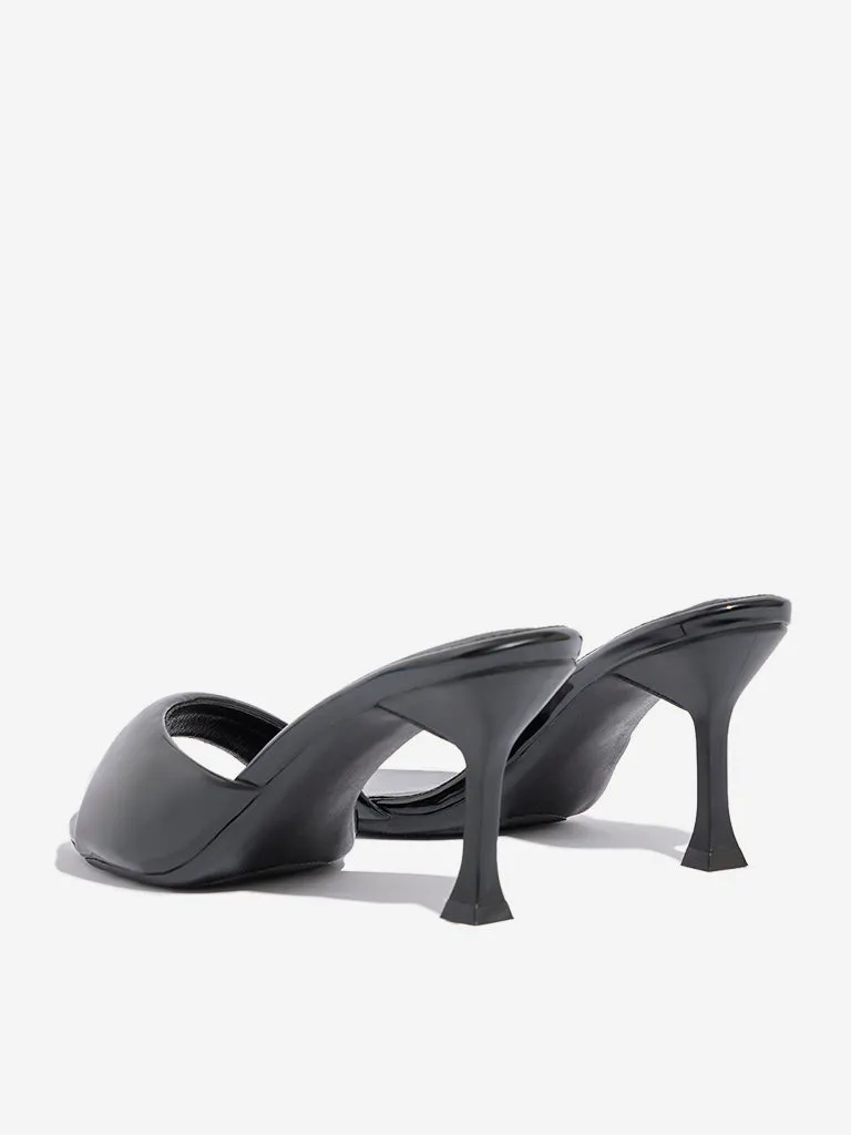 LUNA BLU Black Heel Sandals