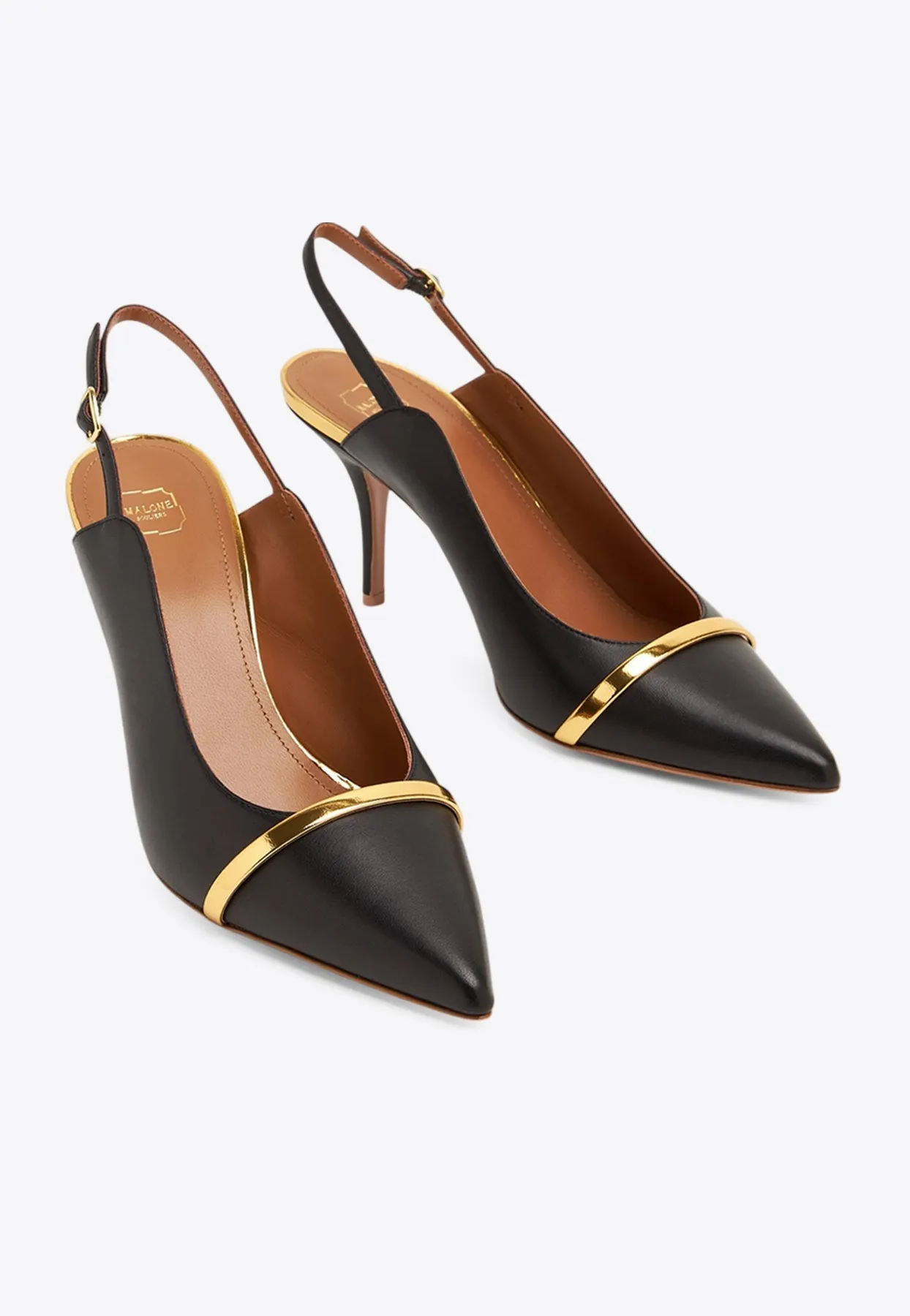 Marion 70 Slingback Pumps in Leather