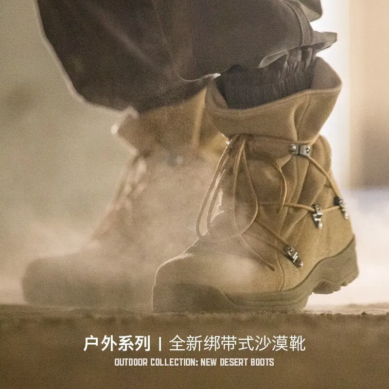 Men's Vintage High-top Desert Boots