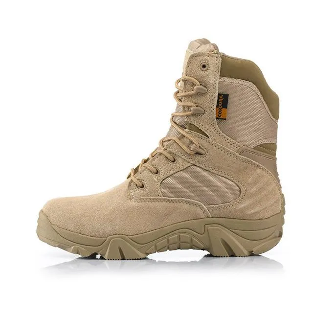 Military Tactical Leather Waterproof Boots