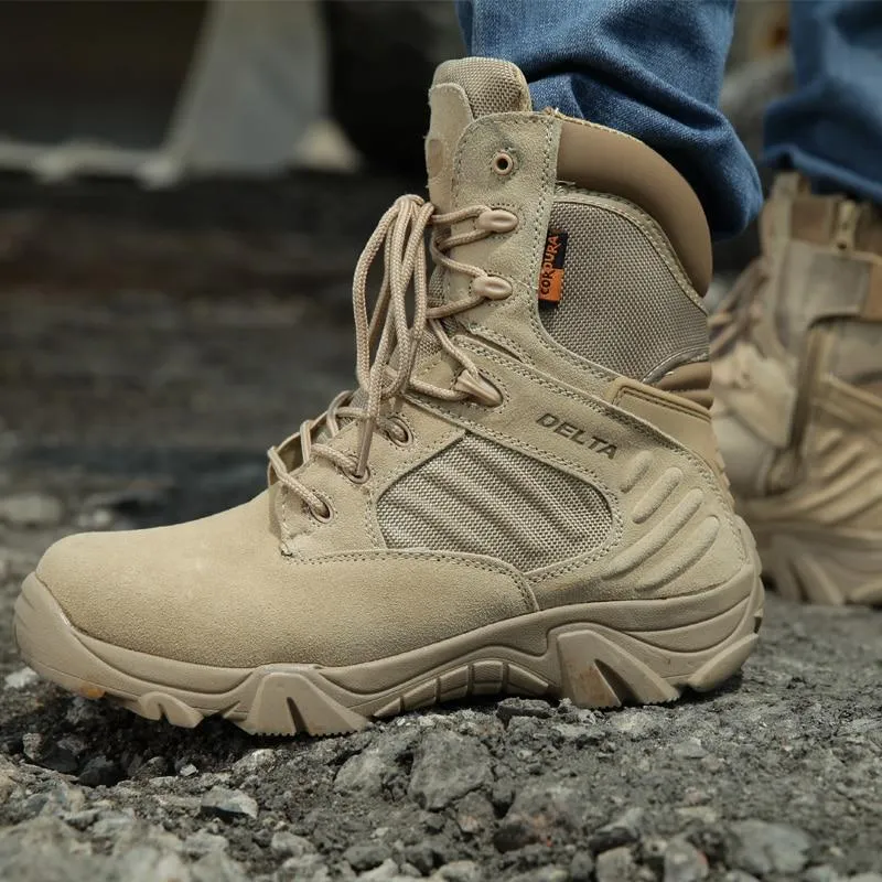 Military Tactical Leather Waterproof Boots