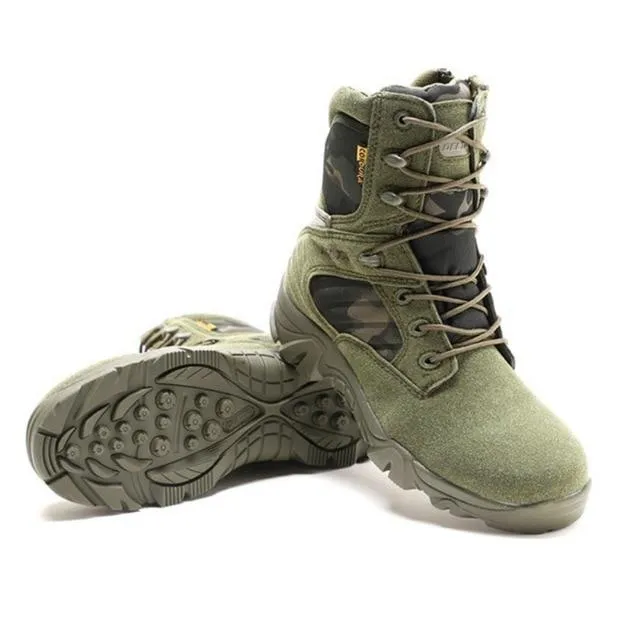 Military Tactical Leather Waterproof Boots