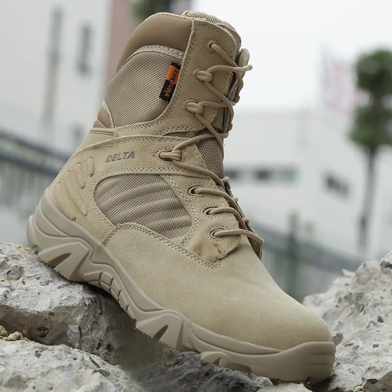 Military Tactical Leather Waterproof Boots