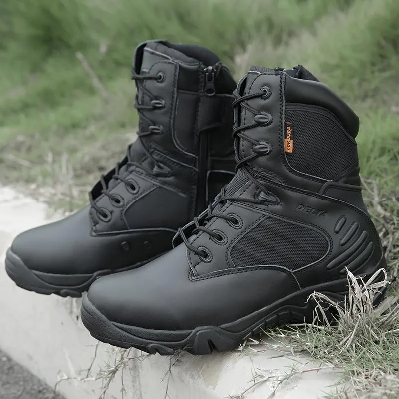 Military Tactical Leather Waterproof Boots