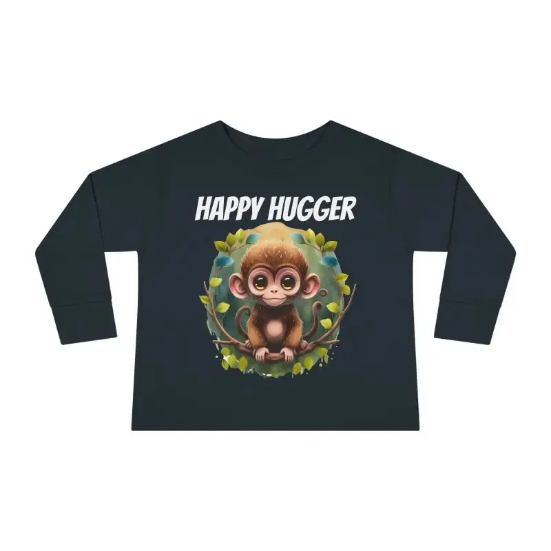 Monkey Cuddles Cozy Toddler Long Sleeve Tee