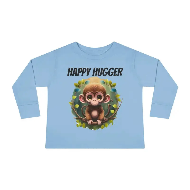 Monkey Cuddles Cozy Toddler Long Sleeve Tee