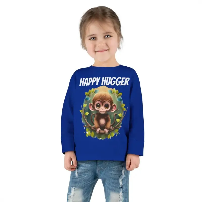 Monkey Cuddles Cozy Toddler Long Sleeve Tee