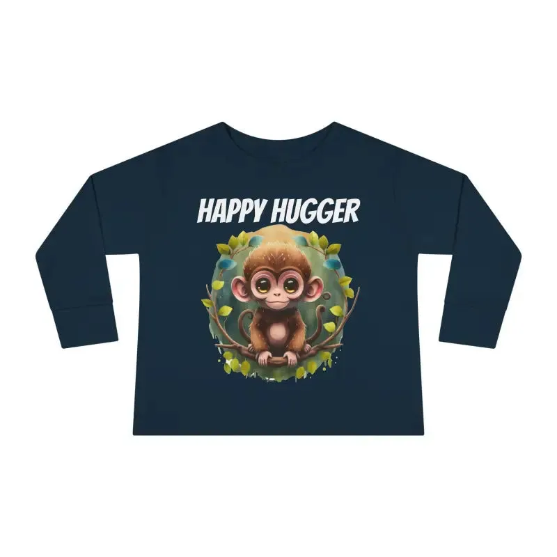 Monkey Cuddles Cozy Toddler Long Sleeve Tee