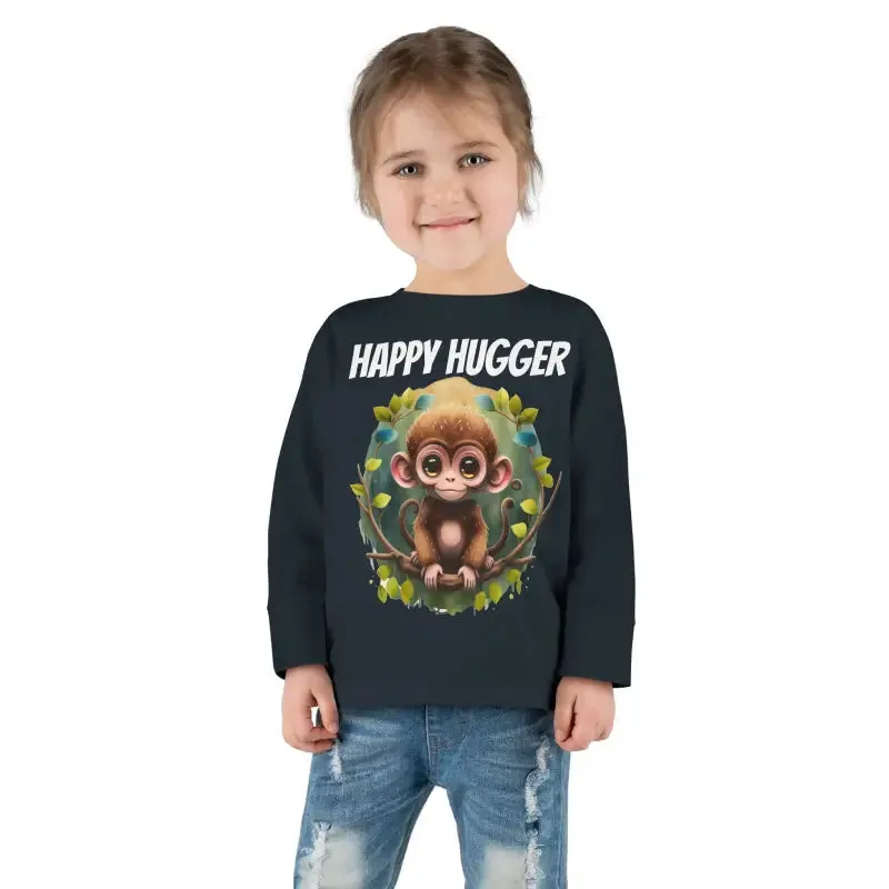 Monkey Cuddles Cozy Toddler Long Sleeve Tee